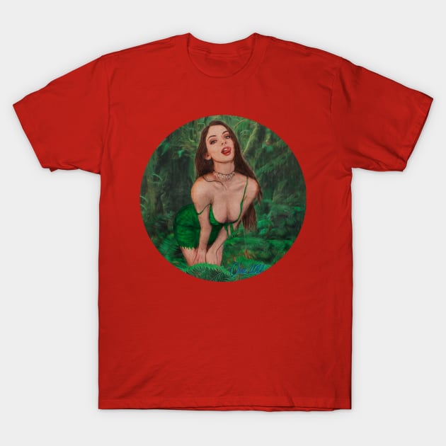 Jungle girl T-Shirt by Henry Drae